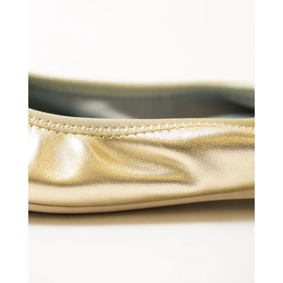 日本製【珍珠色調防水】Emma Francis尖頭平底芭蕾舞鞋 (01b-L M164) (Gold leather suede)（ゴールド レザースエード）