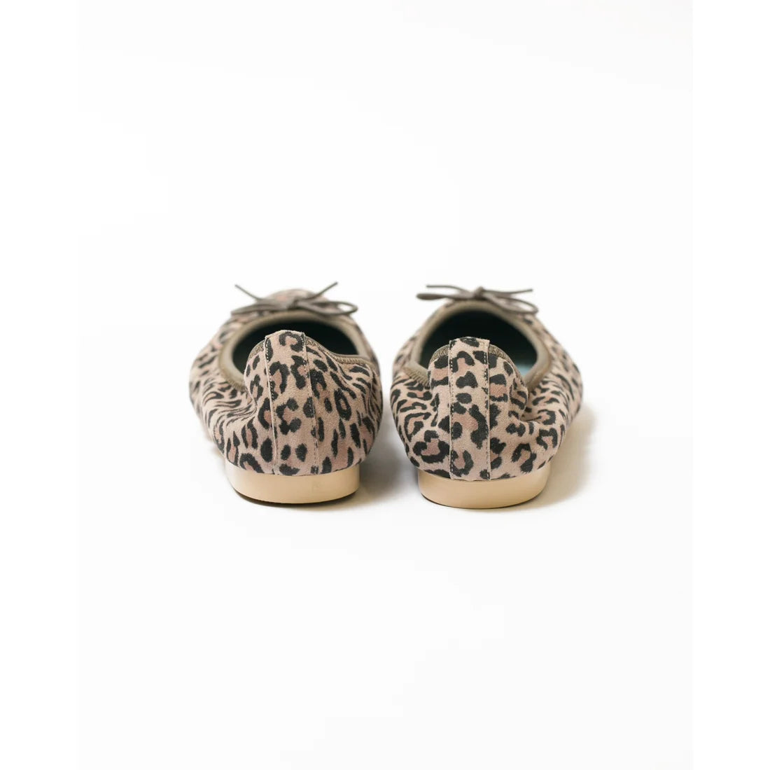 日本製【珍珠色調防水】Emma Francis尖頭平底芭蕾舞鞋(01b-L S334)(Leopard print leather suede)（レオパード柄 レザースエード）