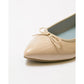 日本製【晴雨兼容】Emma Francis尖頭平底芭蕾舞晴雨鞋(01a-E 108)(Beige enamel) （ベージュ エナメル）