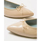 日本製【晴雨兼容】Emma Francis尖頭平底芭蕾舞晴雨鞋(01a-E 108)(Beige enamel) （ベージュ エナメル）