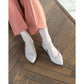 日本製【晴雨兼容】Emma Francis尖頭平底芭蕾舞晴雨鞋(01a-E 108)(Beige enamel) （ベージュ エナメル）