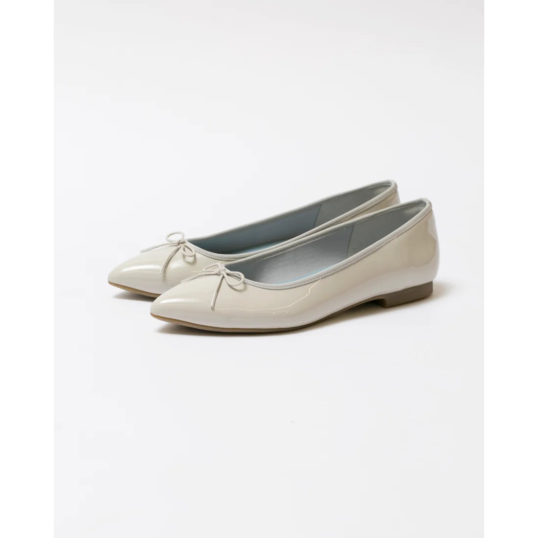 日本製【晴雨兼容】Emma Francis尖頭平底芭蕾舞晴雨鞋(	01a-E 153)(Grey enamel)（グレー エナメル）