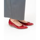 日本製【晴雨兼容】Emma Francis尖頭平底芭蕾舞晴雨鞋(01a-E 135)(Dark red enamel)（ダークレッド エナメル）
