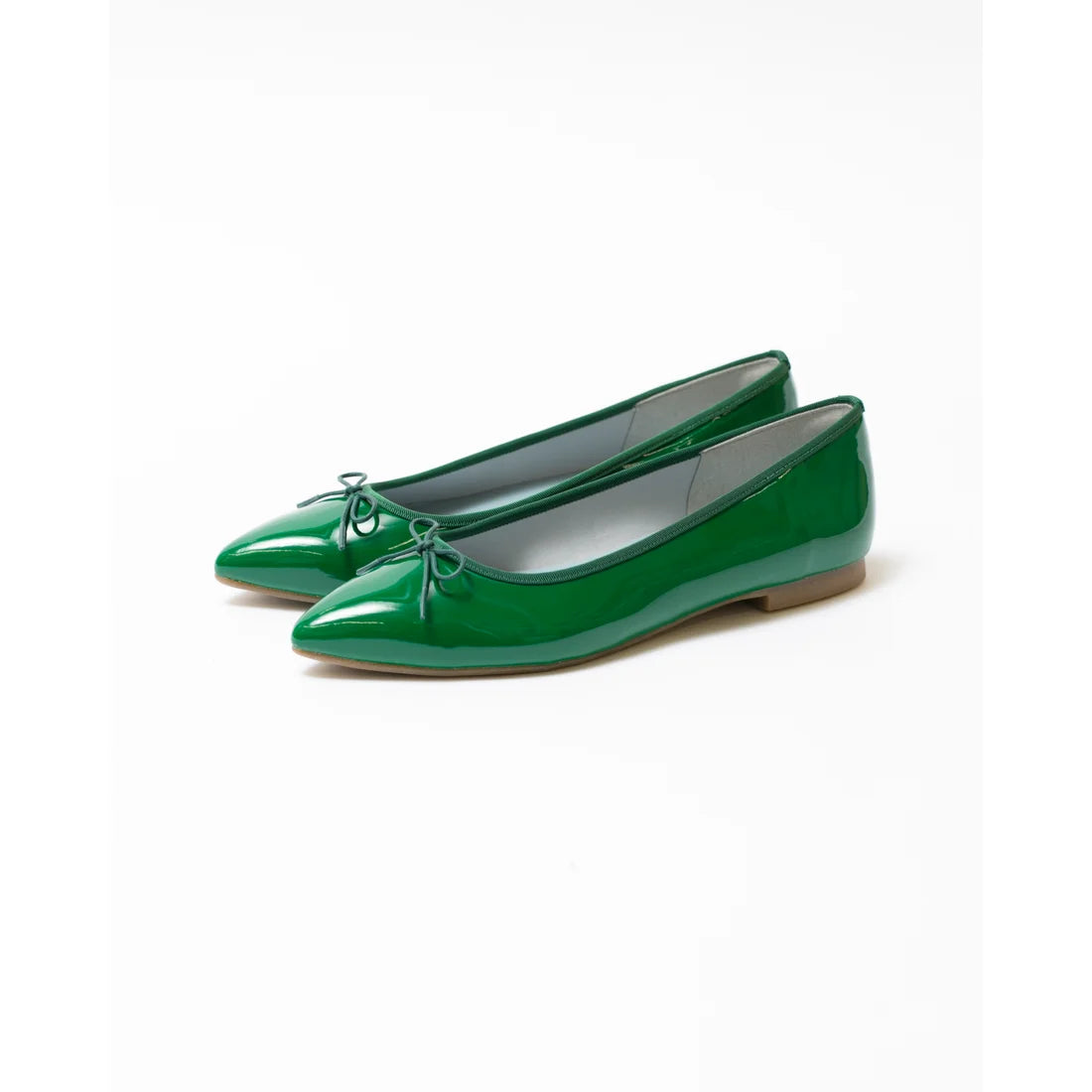 日本製【晴雨兼容】Emma Francis尖頭平底芭蕾舞晴雨鞋(01a-E 111)(Green enamel)（グリーン エナメル）