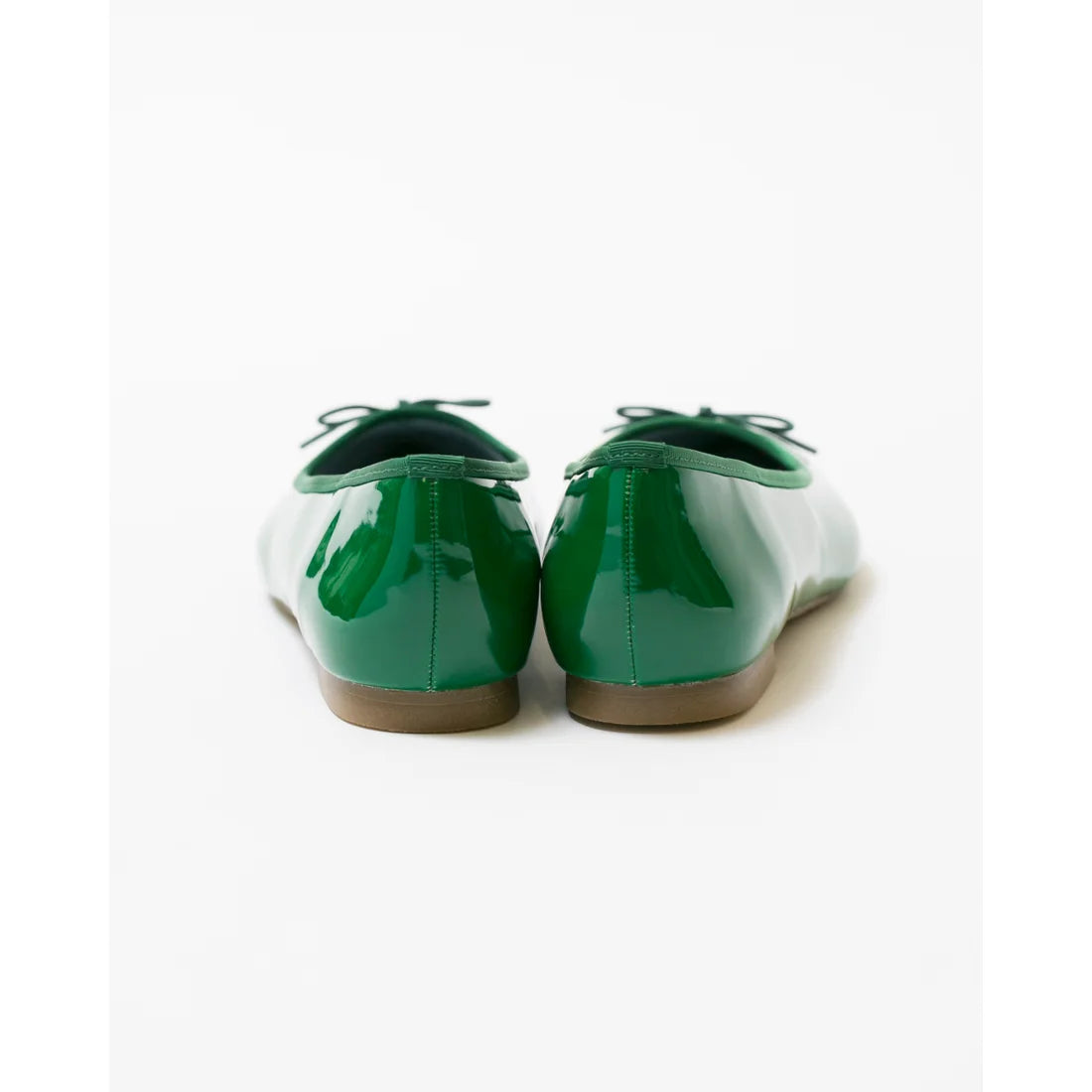 日本製【晴雨兼容】Emma Francis尖頭平底芭蕾舞晴雨鞋(01a-E 111)(Green enamel)（グリーン エナメル）