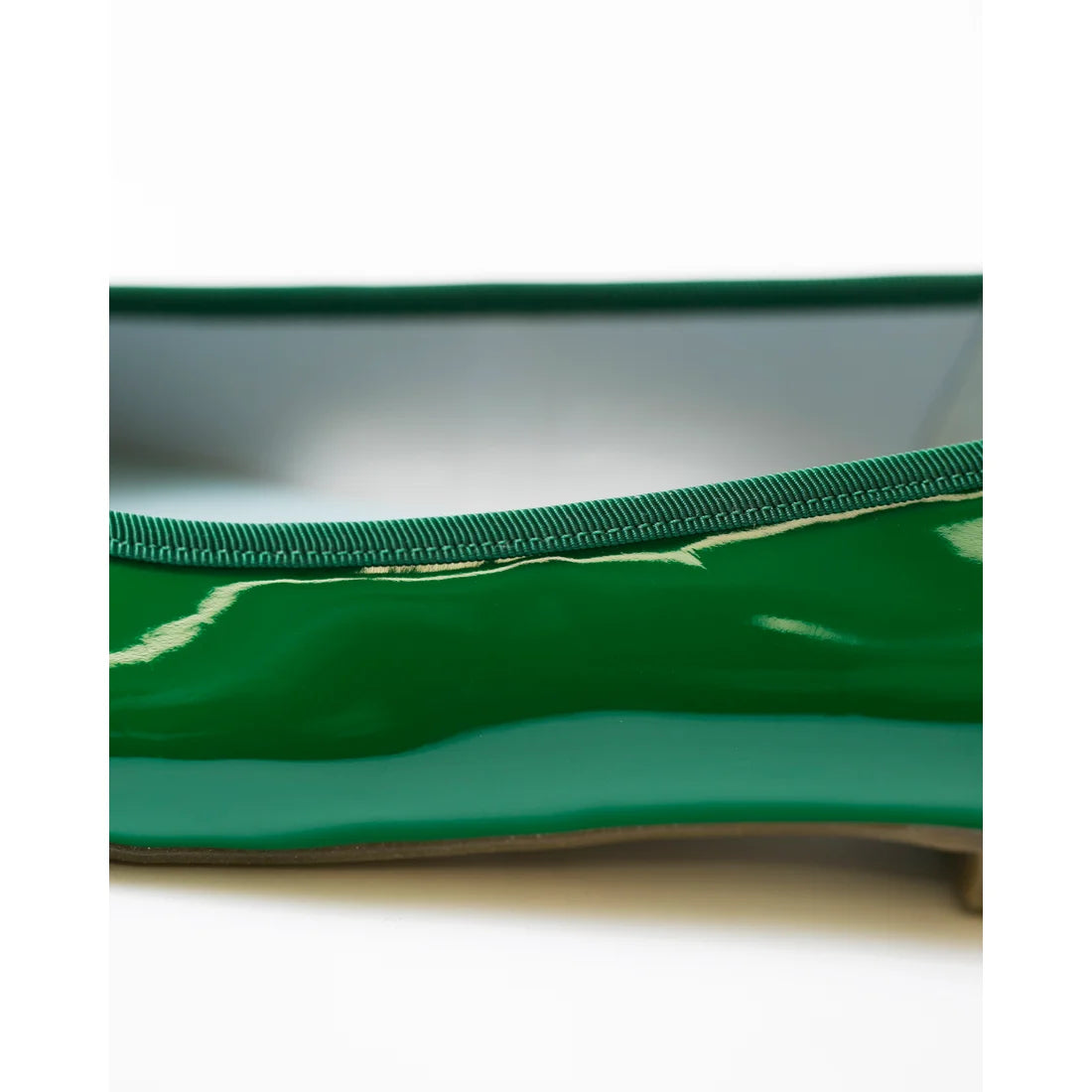 日本製【晴雨兼容】Emma Francis尖頭平底芭蕾舞晴雨鞋(01a-E 111)(Green enamel)（グリーン エナメル）