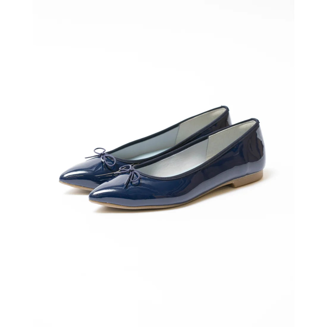 日本製【晴雨兼容】Emma Francis尖頭平底芭蕾舞晴雨鞋(01a-E 117)(Navy Enamel)（ネイビー エナメル）