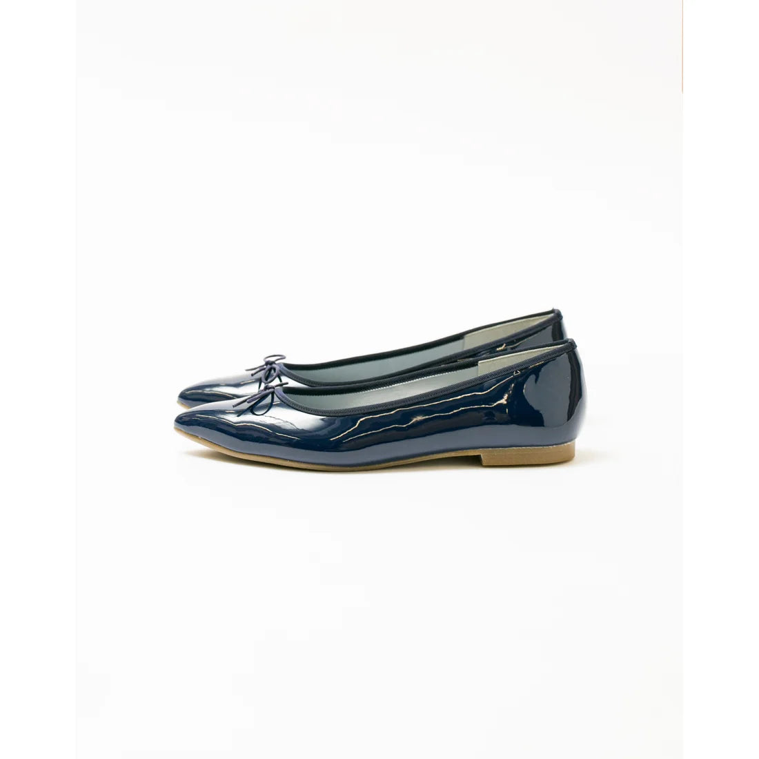 日本製【晴雨兼容】Emma Francis尖頭平底芭蕾舞晴雨鞋(01a-E 117)(Navy Enamel)（ネイビー エナメル）