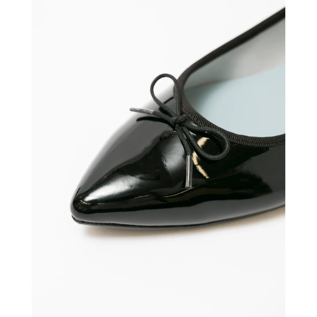 日本製【晴雨兼容】Emma Francis尖頭平底芭蕾舞晴雨鞋(01a-E 101)(Black Enamel)（ブラック エナメル）