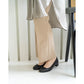 [蘋果皮][防水]Emma Francis 3cm後跟芭蕾舞鞋（黑蘋果皮光滑）(3001a-AP 101)(rack apple leather smooth)（ラック アップルレザースムース）