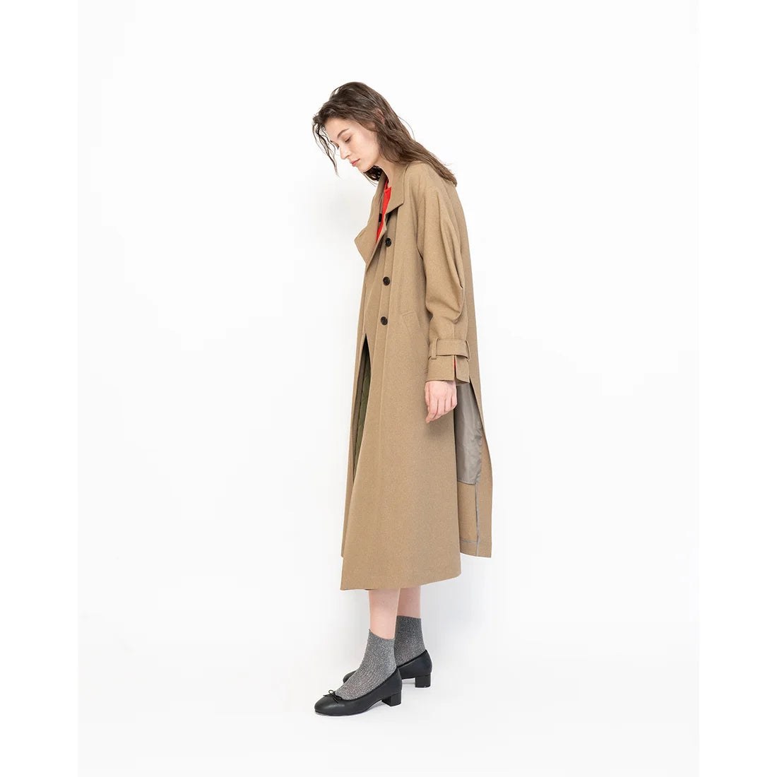 [蘋果皮][防水]Emma Francis 3cm後跟芭蕾舞鞋（黑蘋果皮光滑）(3001a-AP 101)(rack apple leather smooth)（ラック アップルレザースムース）