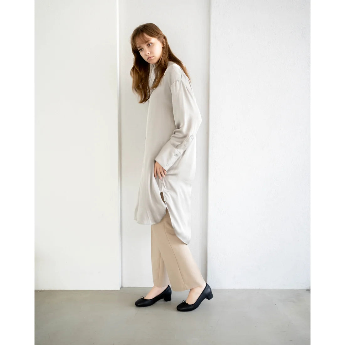 [蘋果皮][防水]Emma Francis 3cm後跟芭蕾舞鞋（黑蘋果皮光滑）(3001a-AP 101)(rack apple leather smooth)（ラック アップルレザースムース）