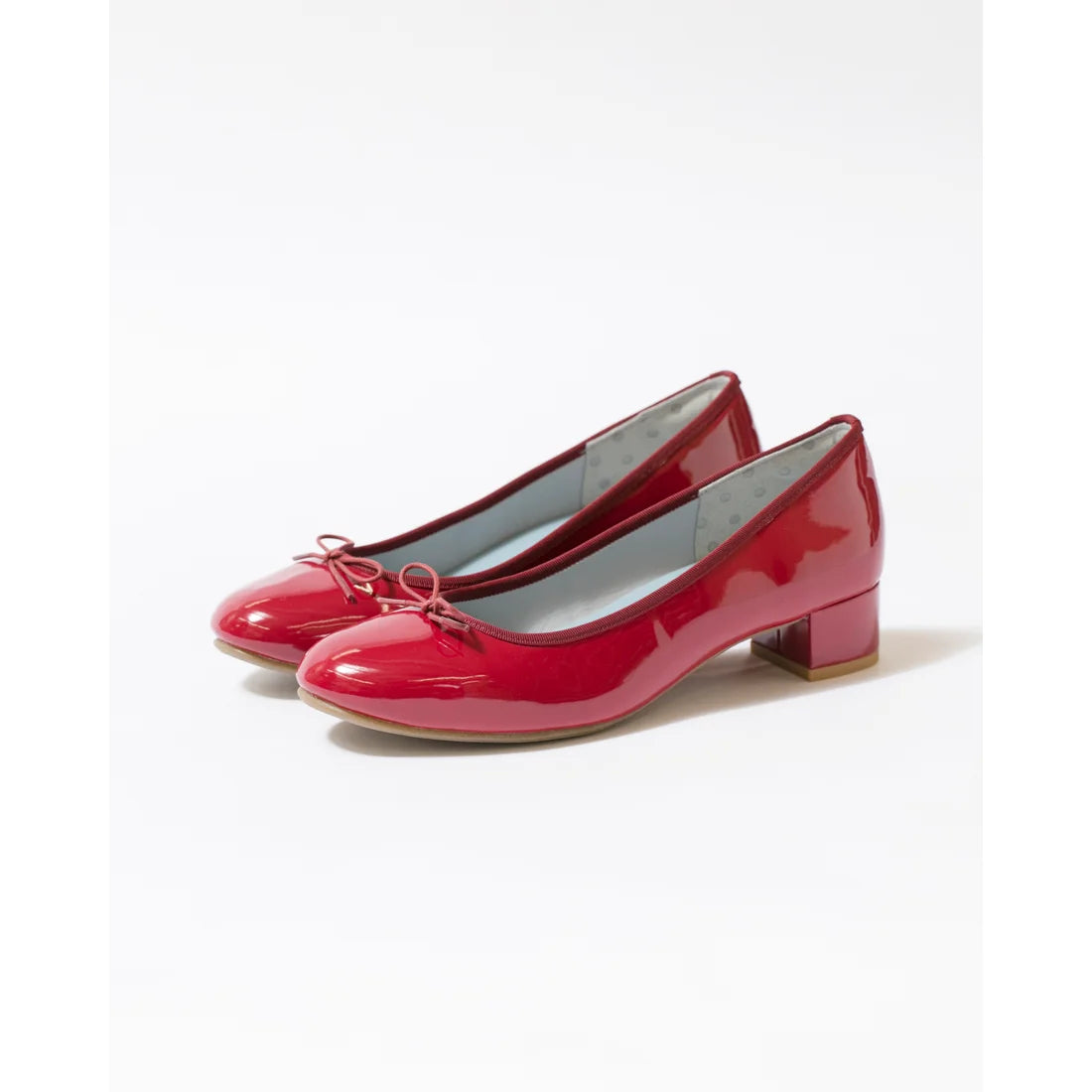 日本製【相容雨天】Emma Francis 圓頭3cm跟芭蕾舞鞋(3001a-E 135)(Red enamel)（レッド エナメル）