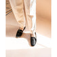 [蘋果皮][防水]Emma Francis 平底樂福鞋（黑蘋果皮滑順）(03c-AP 101)(black apple leather smooth)（ブラック アップルレザースムース）