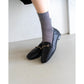 [蘋果皮][防水]Emma Francis 平底樂福鞋（黑蘋果皮滑順）(03c-AP 101)(black apple leather smooth)（ブラック アップルレザースムース）