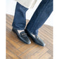 [蘋果皮][防水]Emma Francis 平底樂福鞋（黑蘋果皮滑順）(03c-AP 101)(black apple leather smooth)（ブラック アップルレザースムース）