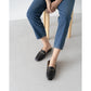 [蘋果皮][防水]Emma Francis 平底樂福鞋（黑蘋果皮滑順）(03c-AP 101)(black apple leather smooth)（ブラック アップルレザースムース）