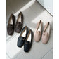 [蘋果皮][防水]Emma Francis 平底樂福鞋（黑蘋果皮滑順）(03c-AP 101)(black apple leather smooth)（ブラック アップルレザースムース）
