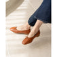 日本製【蘋果皮】【防水】 Emma Francis方頭平底芭蕾舞鞋(03b-AP 186)(Camel Apple Leather Smooth)（キャメル アップルレザースムース）