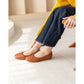 日本製【蘋果皮】【防水】 Emma Francis方頭平底芭蕾舞鞋(03b-AP 186)(Camel Apple Leather Smooth)（キャメル アップルレザースムース）