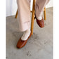 日本製【蘋果皮】【防水】 Emma Francis方頭平底芭蕾舞鞋(03b-AP 186)(Camel Apple Leather Smooth)（キャメル アップルレザースムース）