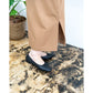 [蘋果皮][防水]Emma Francis 平底芭蕾舞鞋（黑蘋果皮光滑(03b-AP 101)(black apple leather smooth)（ブラック アップルレザースムース）
