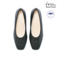 [蘋果皮][防水]Emma Francis 平底芭蕾舞鞋（黑蘋果皮光滑(03b-AP 101)(black apple leather smooth)（ブラック アップルレザースムース）