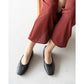 [蘋果皮][防水]Emma Francis 平底芭蕾舞鞋（黑蘋果皮光滑(03b-AP 101)(black apple leather smooth)（ブラック アップルレザースムース）