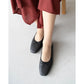 [蘋果皮][防水]Emma Francis 平底芭蕾舞鞋（黑蘋果皮光滑(03b-AP 101)(black apple leather smooth)（ブラック アップルレザースムース）