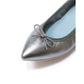 日本製【珍珠色調防水】Emma Francis尖頭平底芭蕾舞鞋(01b-L M174 )(steel leather mylar)（スチール レザーマイラー）