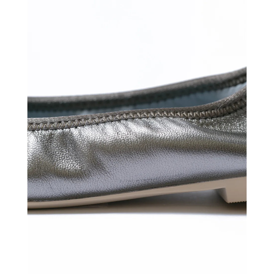日本製【珍珠色調防水】Emma Francis尖頭平底芭蕾舞鞋(01b-L M174 )(steel leather mylar)（スチール レザーマイラー）