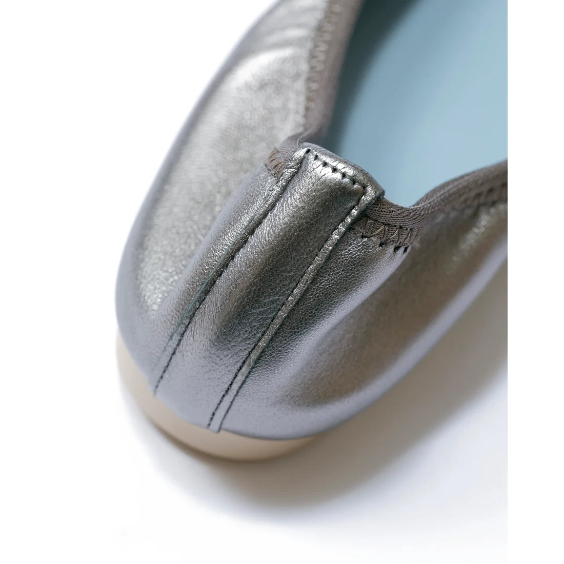 日本製【珍珠色調防水】Emma Francis尖頭平底芭蕾舞鞋(01b-L M174 )(steel leather mylar)（スチール レザーマイラー）