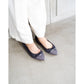 日本製 Emma Francis 絨面革尖頭平底芭蕾舞鞋 (01l-S 153)(Gray suede)（グレー スエード）