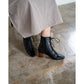 日本製Emma Francis 繫帶疊跟靴（黑色滑順）(9005-P 101)(black smooth)(ブラック スムース）