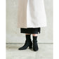 日本製Emma Francis 珍珠跟針織靴（黑色絨面革）(9006-S 101)(black suede)(ブラック スエード）