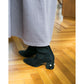 日本製Emma Francis 珍珠跟針織靴（黑色絨面革）(9006-S 101)(black suede)(ブラック スエード）