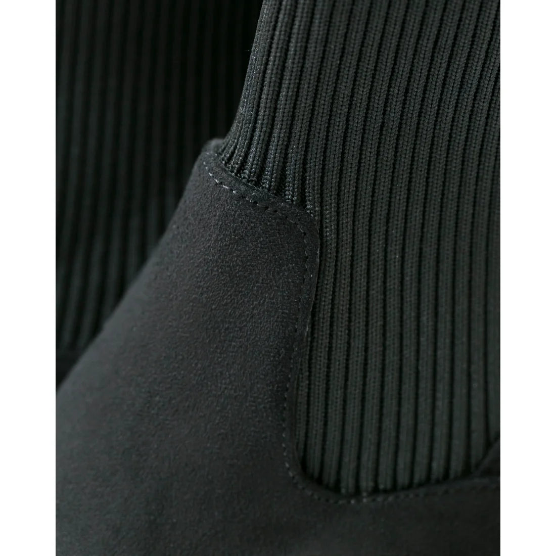 日本製Emma Francis 珍珠跟針織靴（黑色絨面革）(9006-S 101)(black suede)(ブラック スエード）