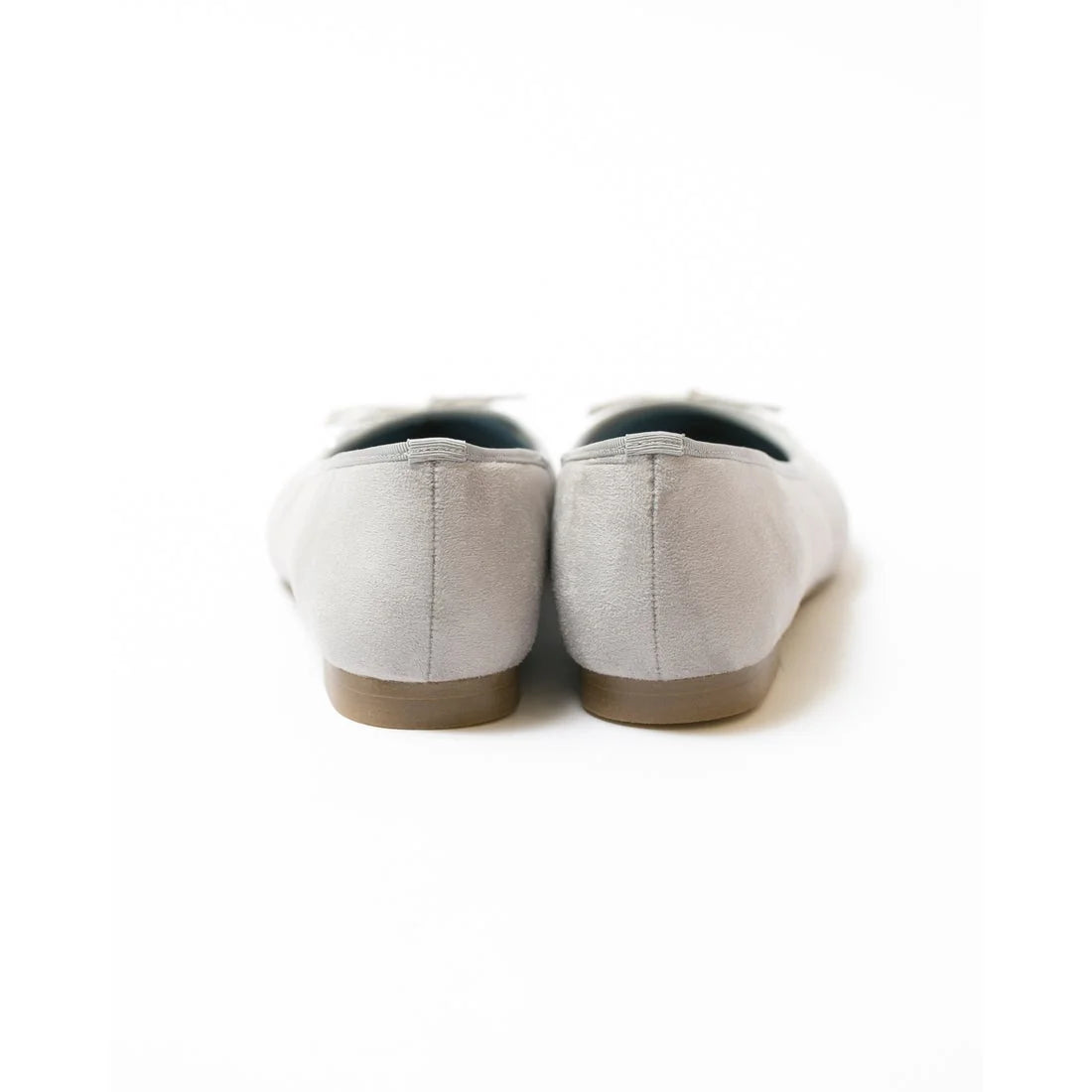日本製 Emma Francis 絨面革尖頭平底芭蕾舞鞋 (01l-S 152)(light gray suede)(ライトグレー スエード）