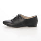 日本製 【蘋果皮】【防水】Emma Francis平底繫帶鞋（黑蘋果皮光滑）(03d-AP 101)(black apple leather smooth)(ブラック アップルレザースムース）
