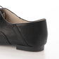 日本製 【蘋果皮】【防水】Emma Francis平底繫帶鞋（黑蘋果皮光滑）(03d-AP 101)(black apple leather smooth)(ブラック アップルレザースムース）