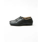 日本製 【蘋果皮】【防水】Emma Francis平底繫帶鞋（黑蘋果皮光滑）(03d-AP 101)(black apple leather smooth)(ブラック アップルレザースムース）