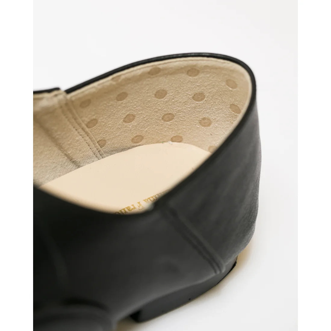 日本製 【蘋果皮】【防水】Emma Francis平底繫帶鞋（黑蘋果皮光滑）(03d-AP 101)(black apple leather smooth)(ブラック アップルレザースムース）