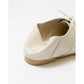 日本製 【蘋果皮】【防水】Emma Francis平底繫帶鞋（象牙蘋果皮光滑）(03d-AP 177)(ivory apple leather smooth)(アイボリー アップルレザースムース）