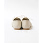 日本製 【蘋果皮】【防水】Emma Francis平底繫帶鞋（象牙蘋果皮光滑）(03d-AP 177)(ivory apple leather smooth)(アイボリー アップルレザースムース）