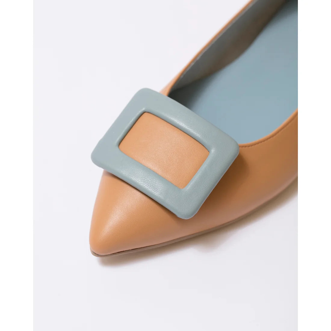 日本製 Emma Francis 平底 Bijou 皮帶高跟鞋（米色光滑）(01q-P 108)(beige smooth)(ベージュ スムース）