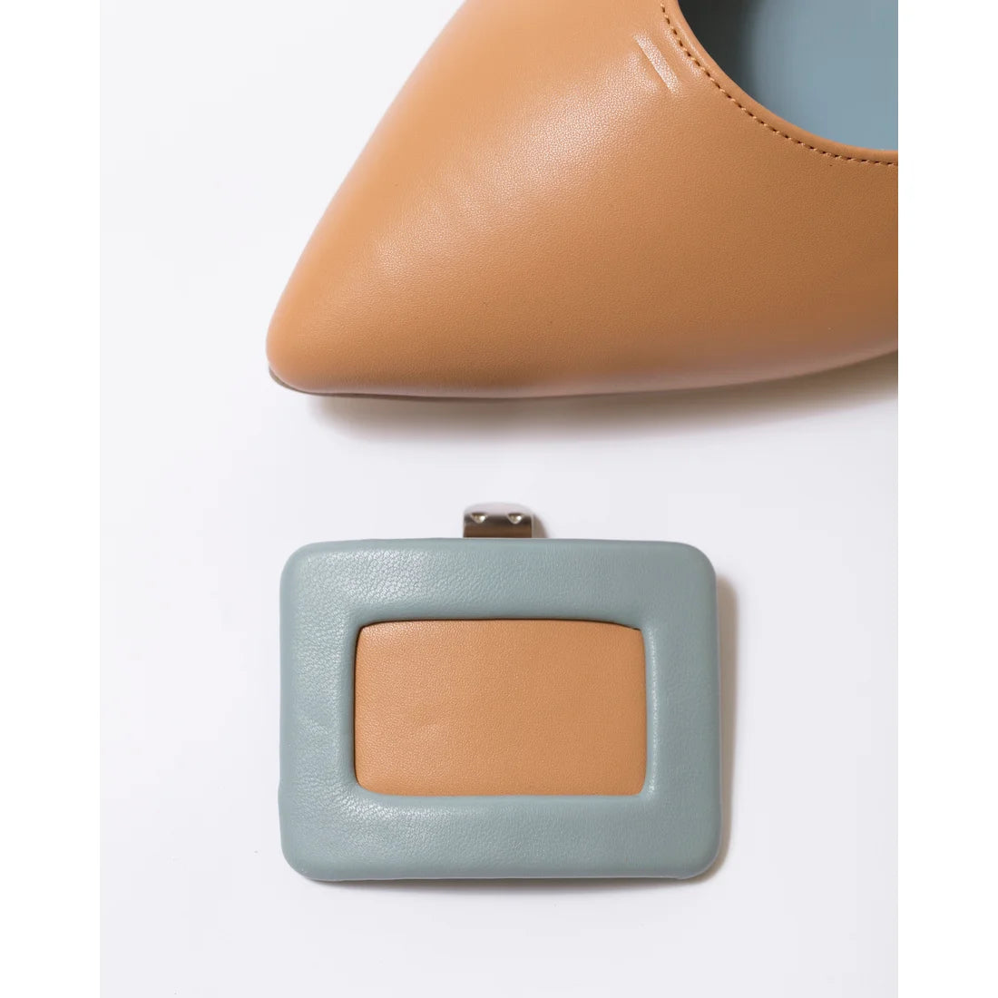 日本製 Emma Francis 平底 Bijou 皮帶高跟鞋（米色光滑）(01q-P 108)(beige smooth)(ベージュ スムース）