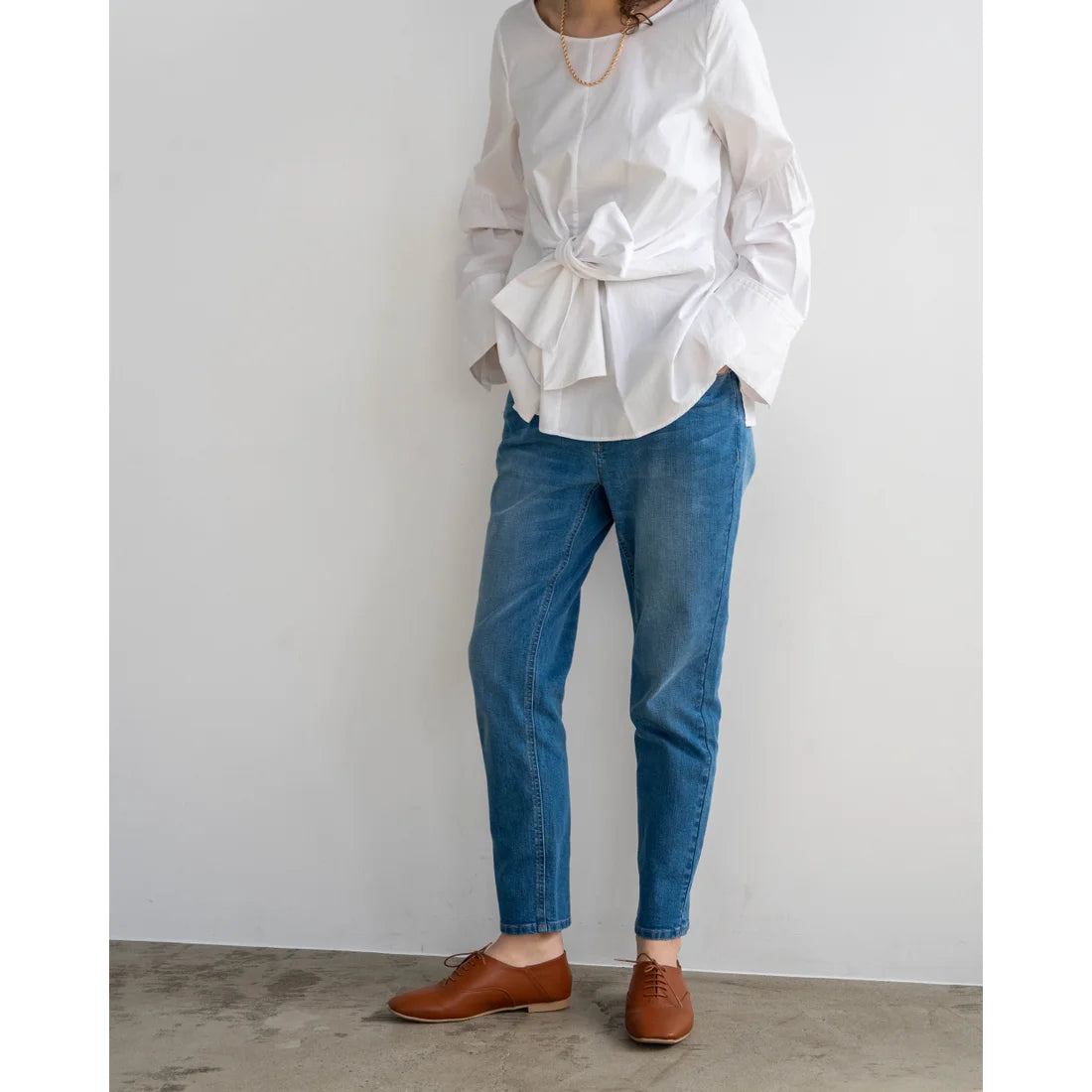 日本製 【蘋果皮】【防水】Emma Francis平底繫帶鞋（駝色蘋果皮光滑）(03d-AP 186)(camel apple leather smooth)(キャメル アップルレザースムース)
