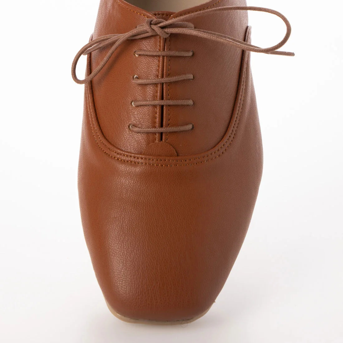 日本製 【蘋果皮】【防水】Emma Francis平底繫帶鞋（駝色蘋果皮光滑）(03d-AP 186)(camel apple leather smooth)(キャメル アップルレザースムース)