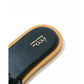 日本製【蘋果皮】【防水】Emma Francis 褶皺厚軟墊鞋墊平底涼鞋 ( 1032a-AP 101 )(Black apple leather)（ブラック アップルレザー)