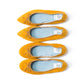 日本製【珍珠色調防水】Emma Francis圓頭平底芭蕾舞鞋(02b-L 132)(Mustard leather suede)（マスタード レザースエード）
